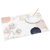 Aperturee - Aperturee Boho Floral Fine Art Sweet Color Set of 4 Placemats